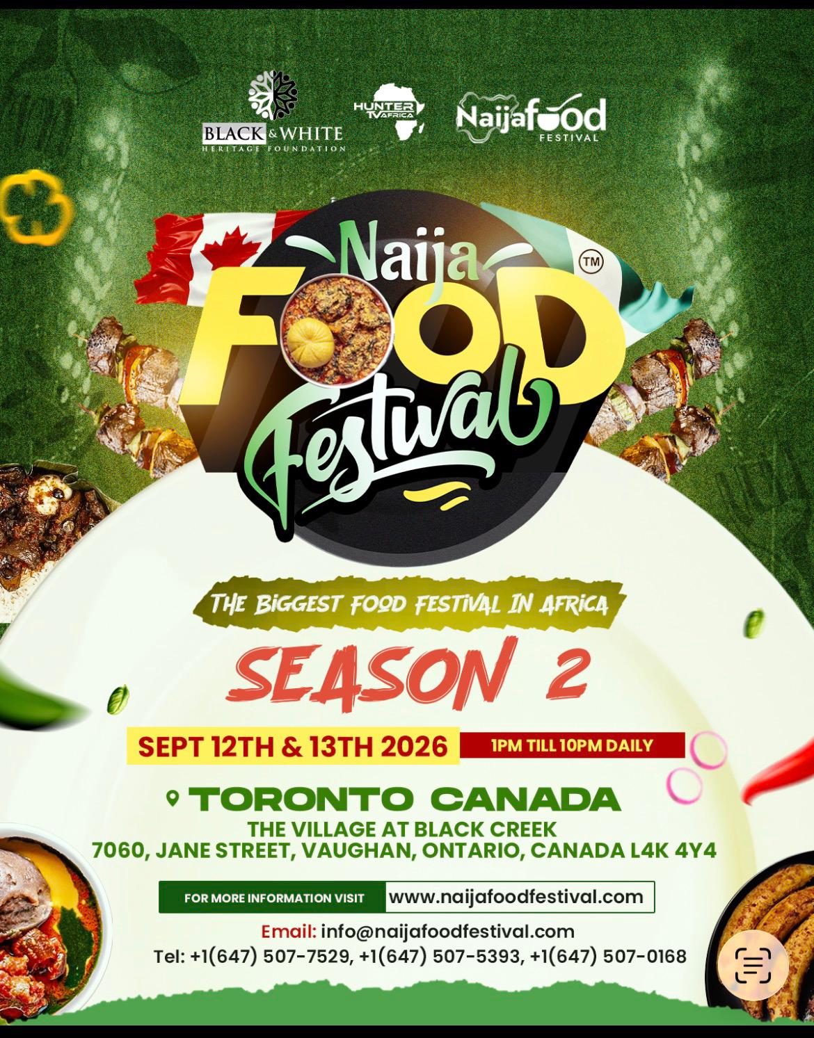 Naija Food Festival 2026 official flyer