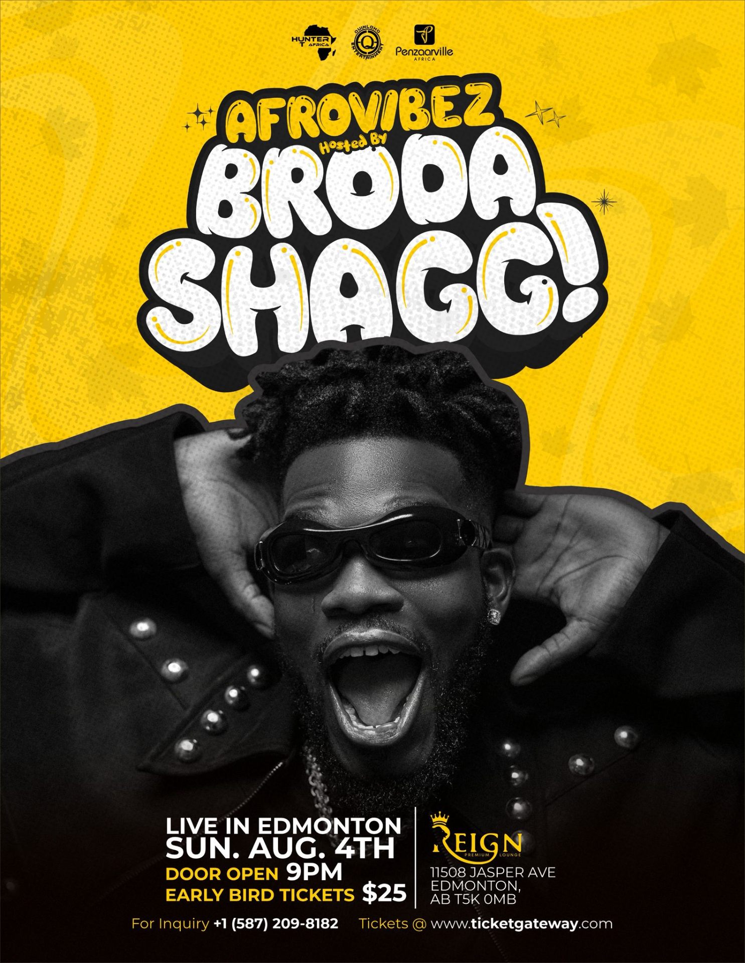 AfroVibez · Broda Shaggi Live in Edmonton official flyer
