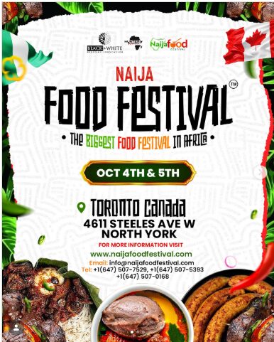 Naija Food Festival 2025 official flyer